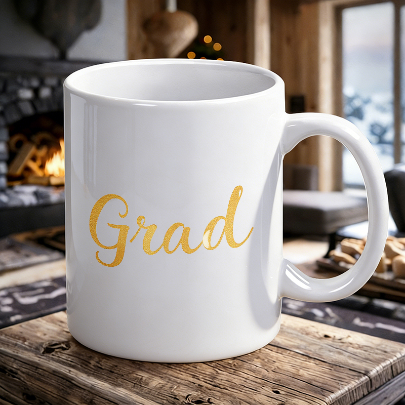 Coffee Tea Font - Elegante tazza in ceramica con scritta