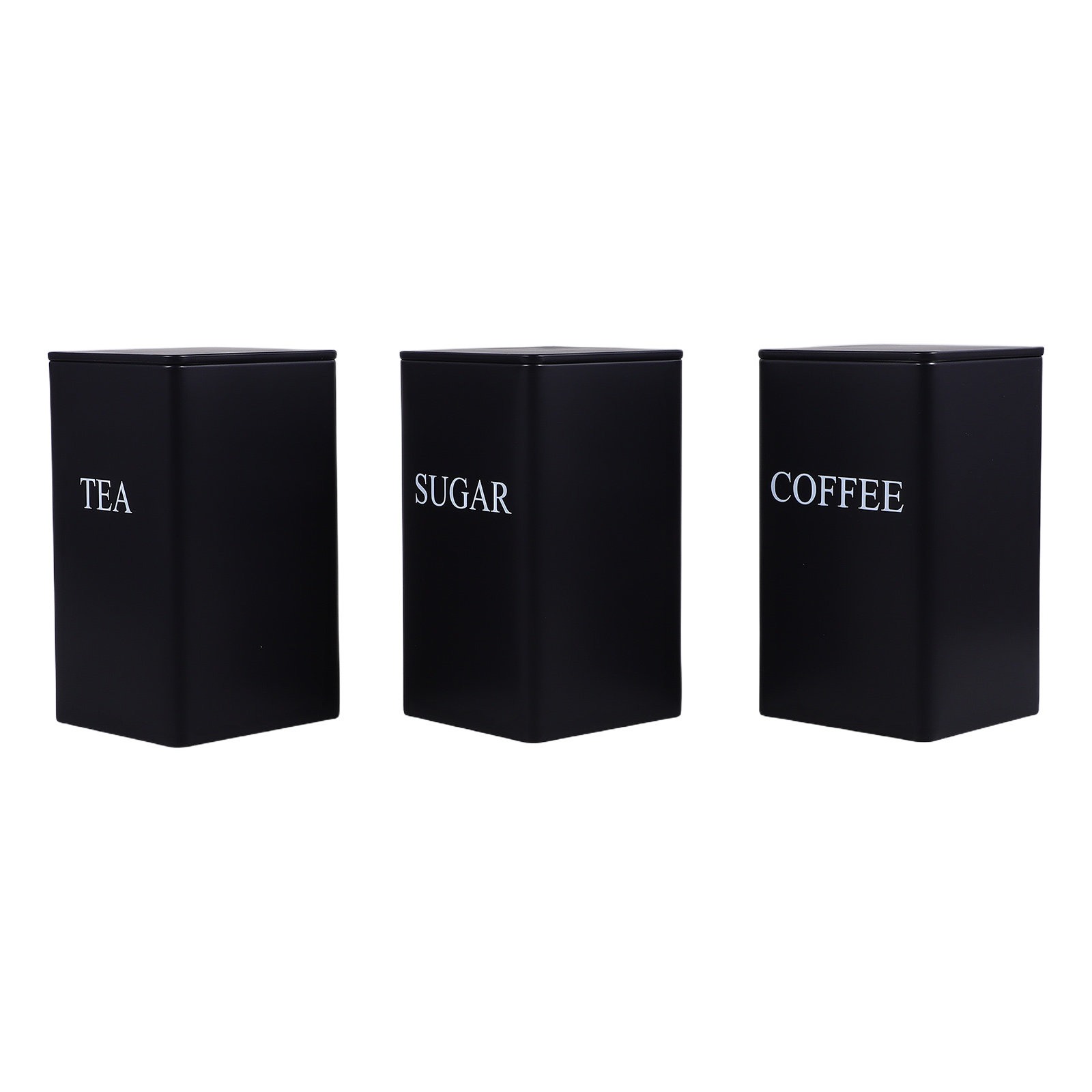 Coffee Tea Set - Set da 3 contenitori in metallo