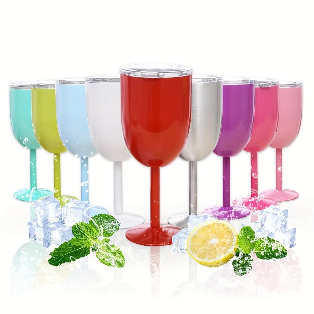 Double Wall Mug - Bicchiere da vino in acciaio inossidabile