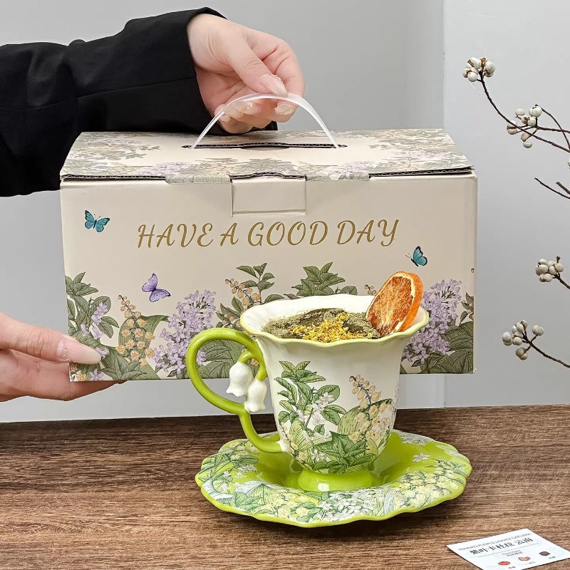 Xbloom Coffee Tea - Set da tè pomeridiano con motivo