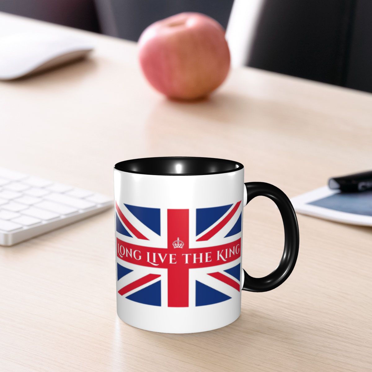 Coffee Tea Uk - Tazza in Ceramica Divertente con Bandiera