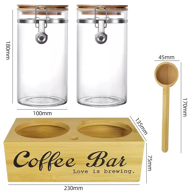 Coffee Tea Beans - Barattoli per caffè Confezione da 2