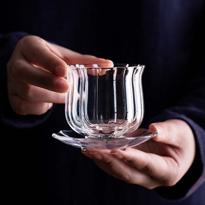 Coffee Tea Set Up - Tazza da Tè in Vetro Borosilicato