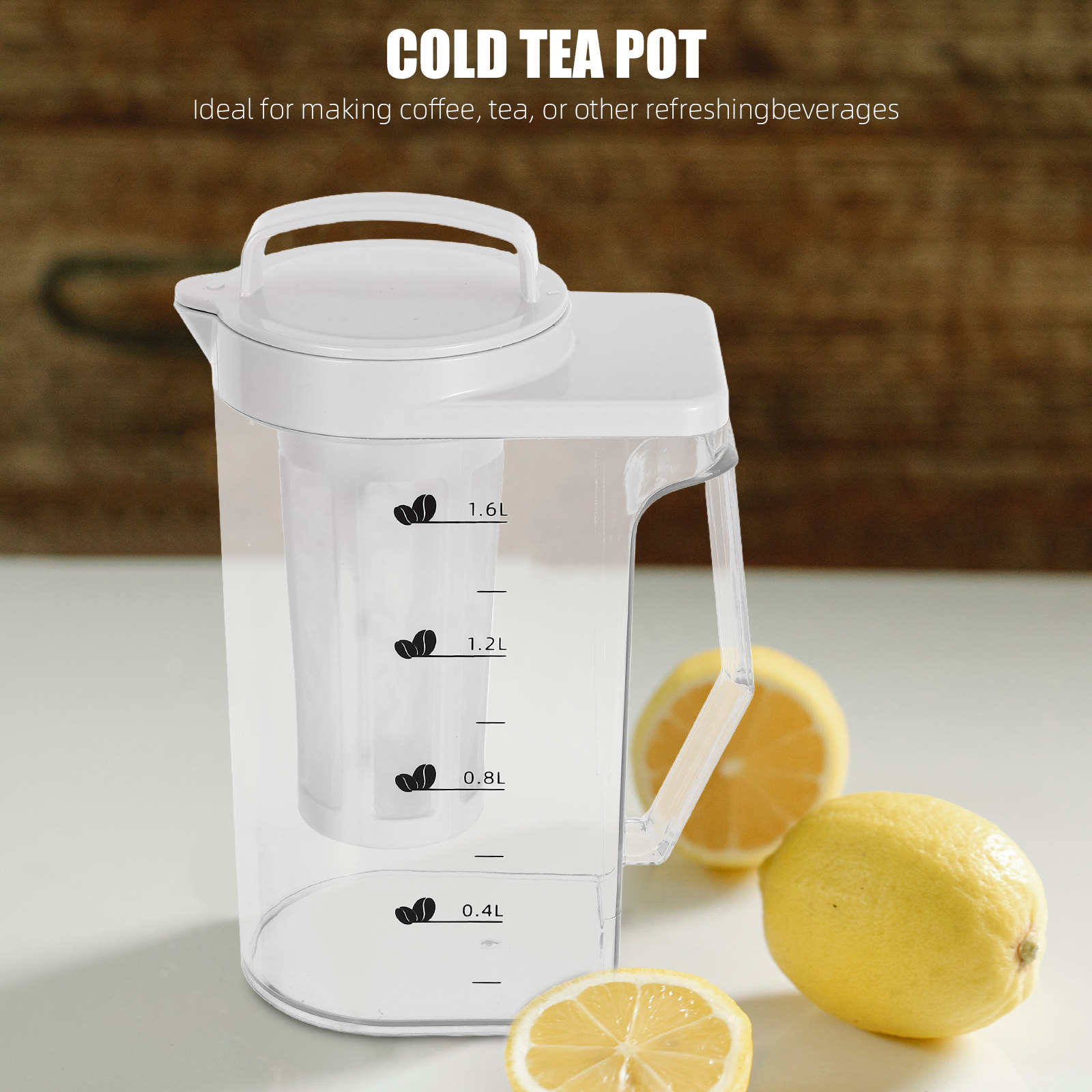 Coffee Tea Pots - Caraffa in plastica da 1,6 litri