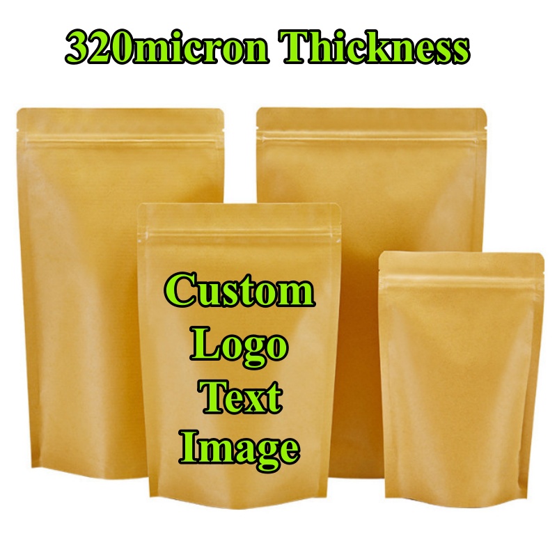 Coffee Tea Logo - 100 Sacchetti Stand-up in Carta Kraft