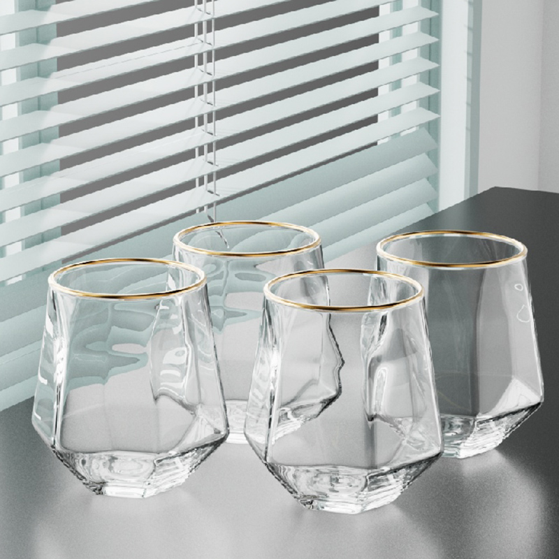 Tea Coffee Utensils - 320ml 4 pezzi Set tazza esagonale