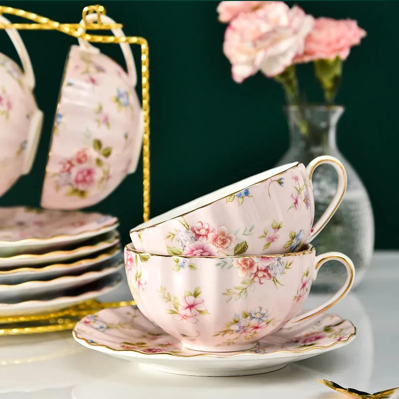 Coffee Tea Flower - Set da tè in stile pastorale