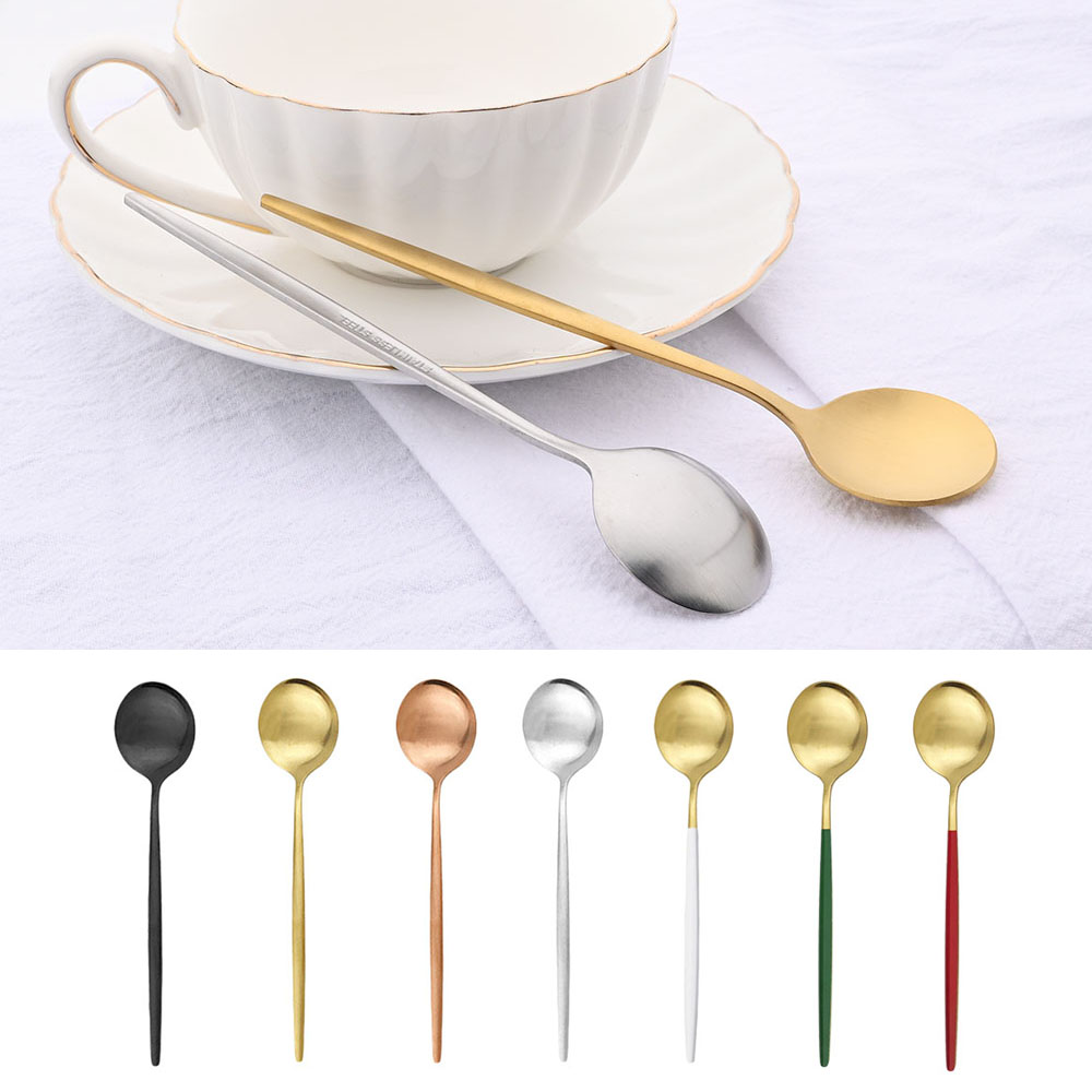 Coffee Tea Sugar Canister Set - 6 pezzi piccolo cucchiaio opaco tè