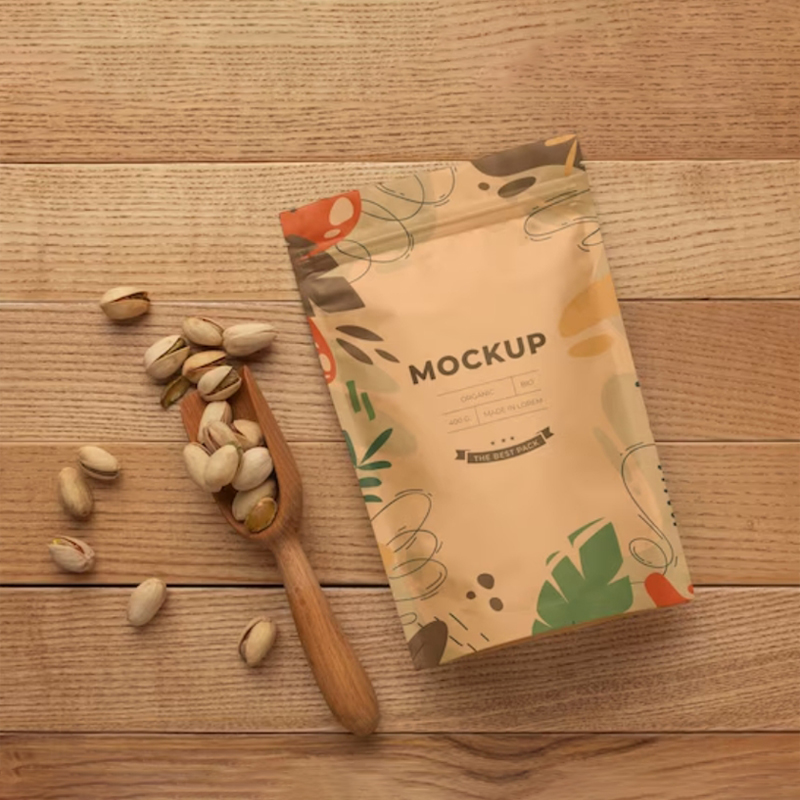 Coffee Tea Logo - Sacchetto con cerniera in carta kraft