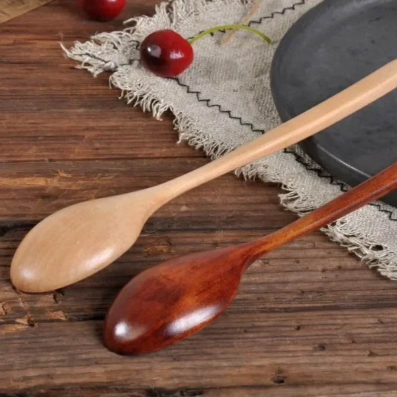 Tea Coffee Utensils - 1/2Pc Cucchiaio di Legno Stoviglie Da