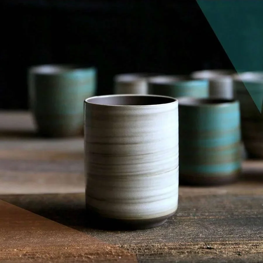 Xbloom Coffee Tea - Tazza in gres Crackle smaltata dipinta