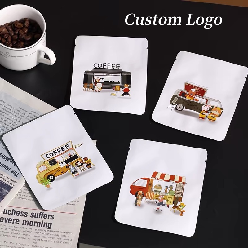 Coffee Tea Flower - Bustine di tè quadrate personalizzate da