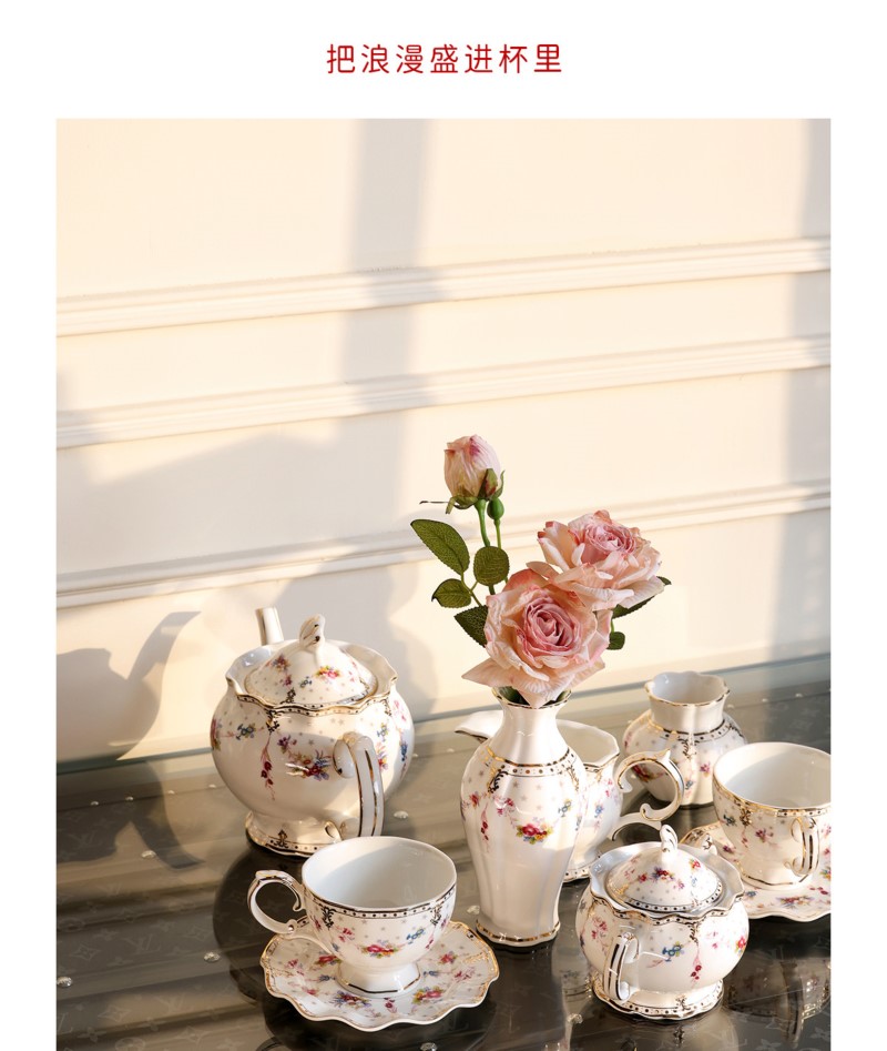Coffee Tea Flower - Set di Tazze e Piattini da