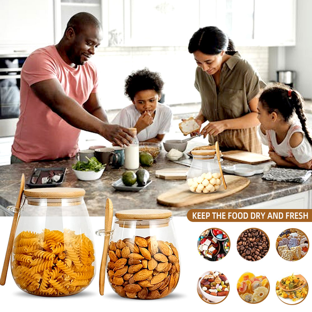 Barattolo di vetro sigillato d - Coffee Tea Sugar Canister Set recensione e prezzo