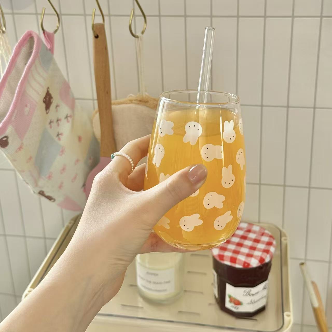 Carino Bicchiere in Vetro con  - Coffee Tea With Milk recensione e prezzo