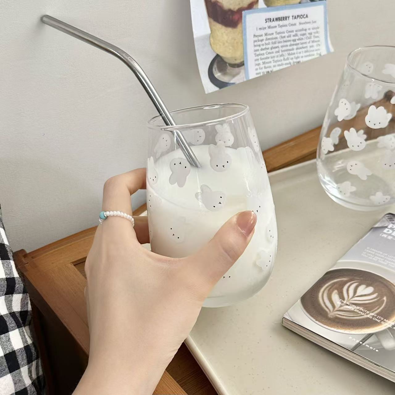 Carino Bicchiere in Vetro con  - Coffee Tea With Milk recensione e prezzo