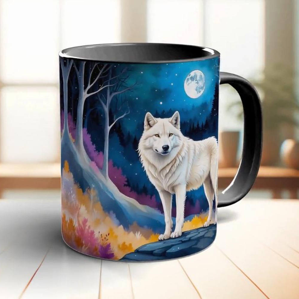 Tazza da caffè con luna e lupo - Coffee Tea Friends recensione e prezzo