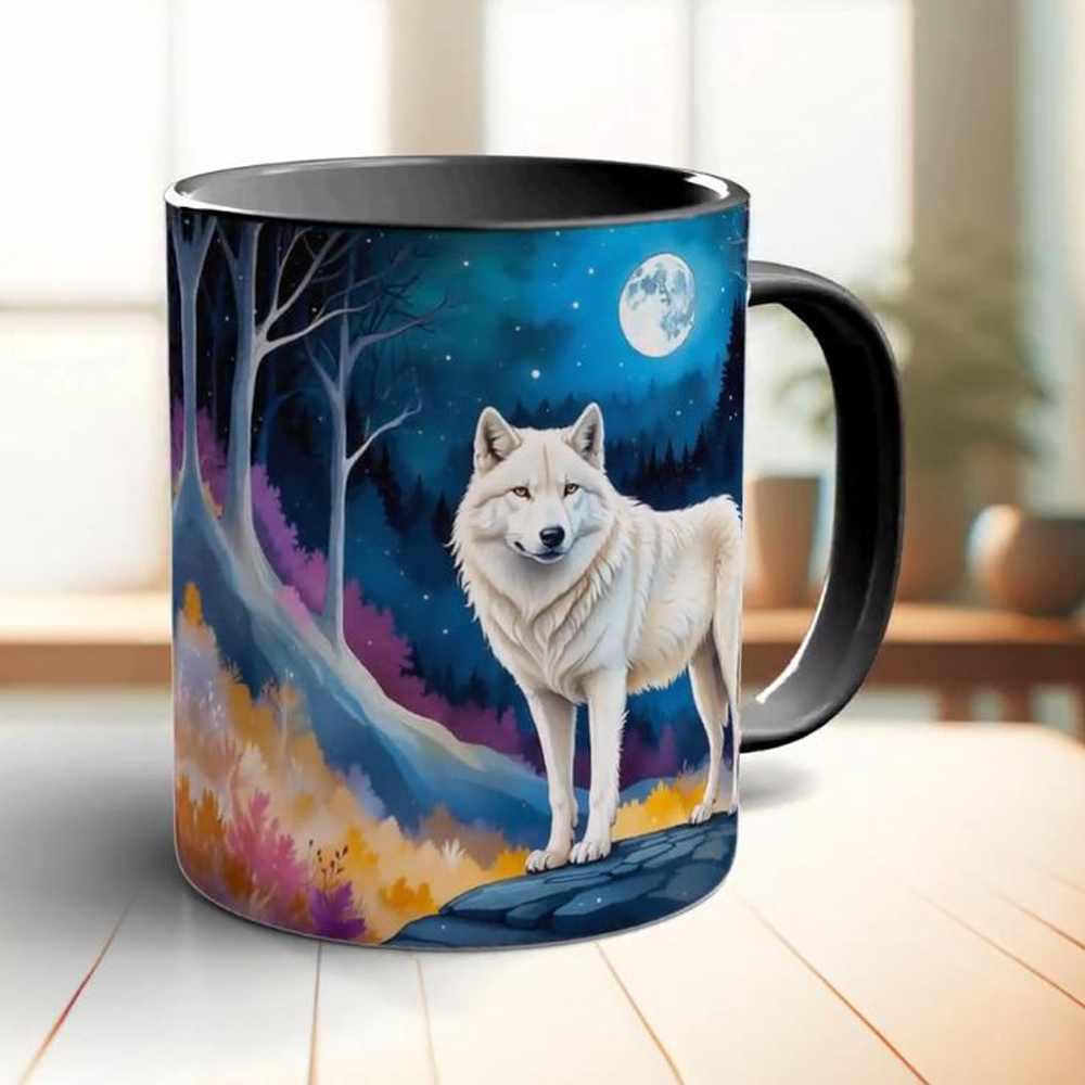 Tazza da caffè con luna e lupo - Coffee Tea Friends recensione e prezzo