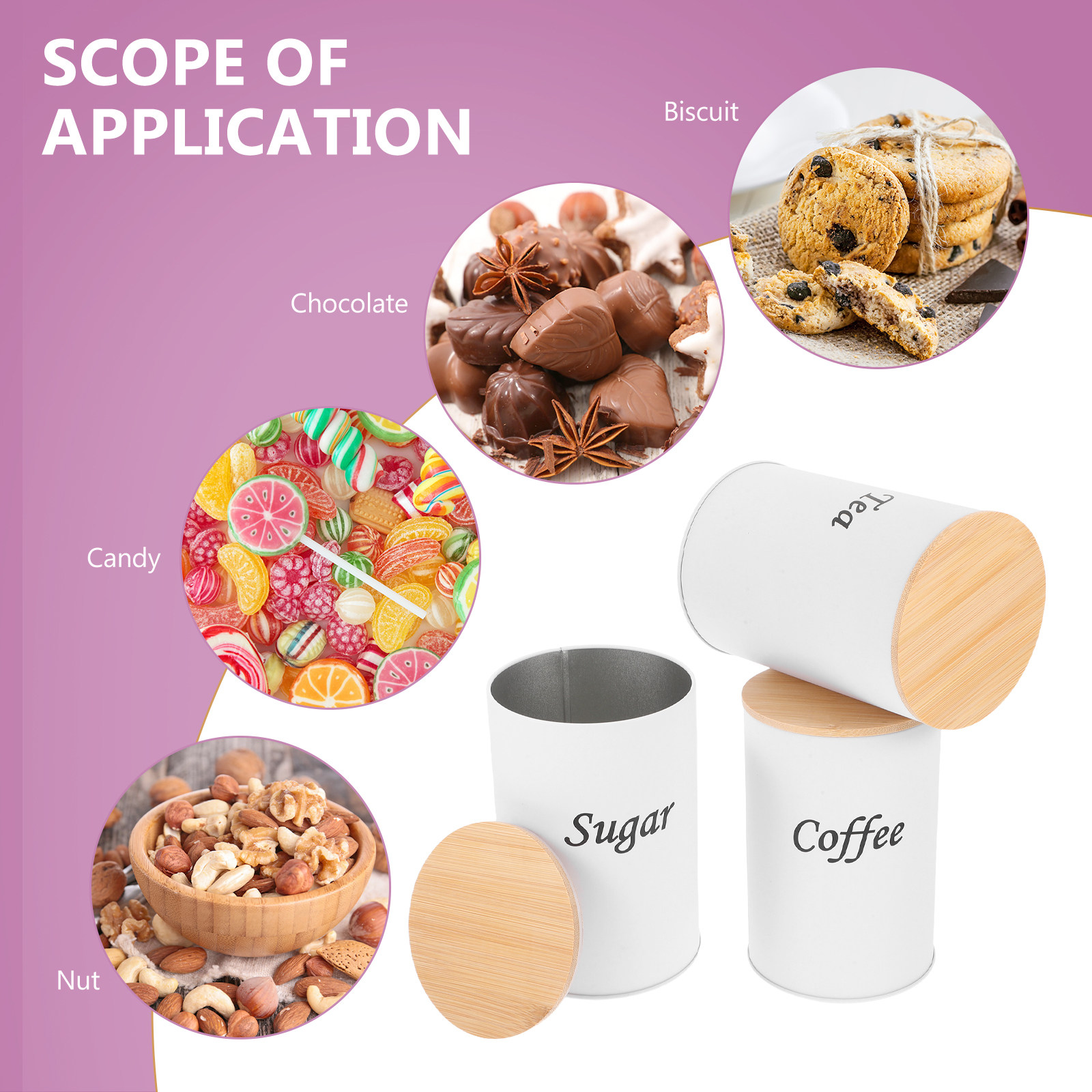 Set di 3 Contenitori Ermetici  - Coffee Tea Beans recensione e prezzo