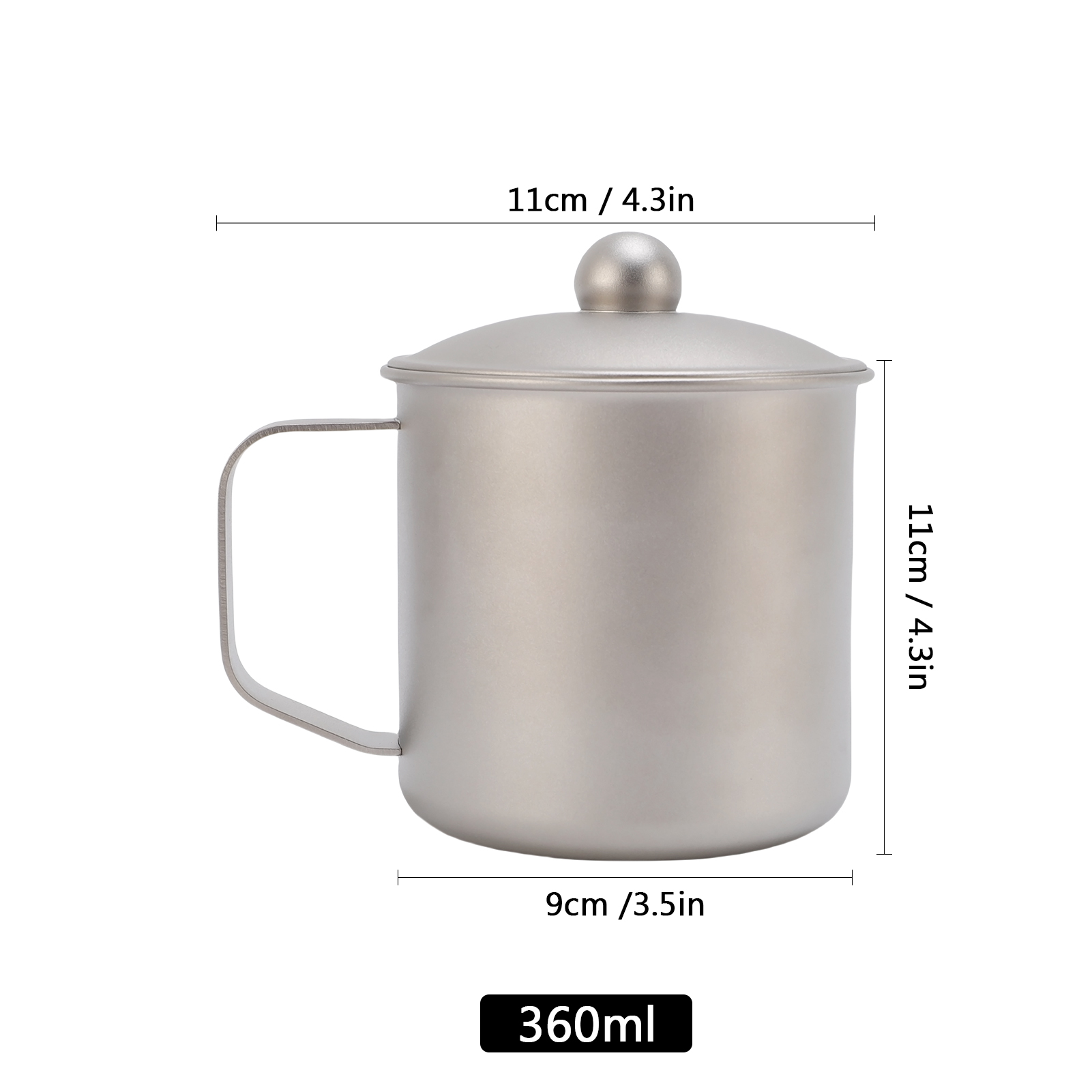 Tazza da Campeggio 360ml in Ti - Water Tea And Coffee recensione e prezzo