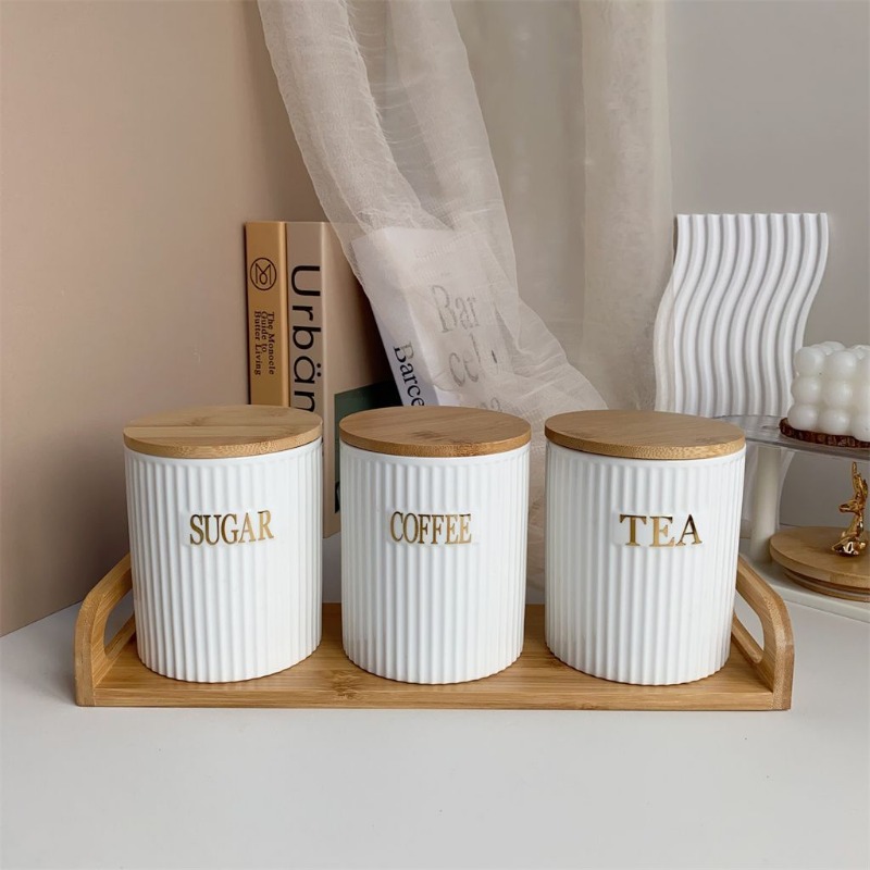 Set da 3 pezzi Set di barattol - Coffee Tea Sugar Canister Set recensione e prezzo