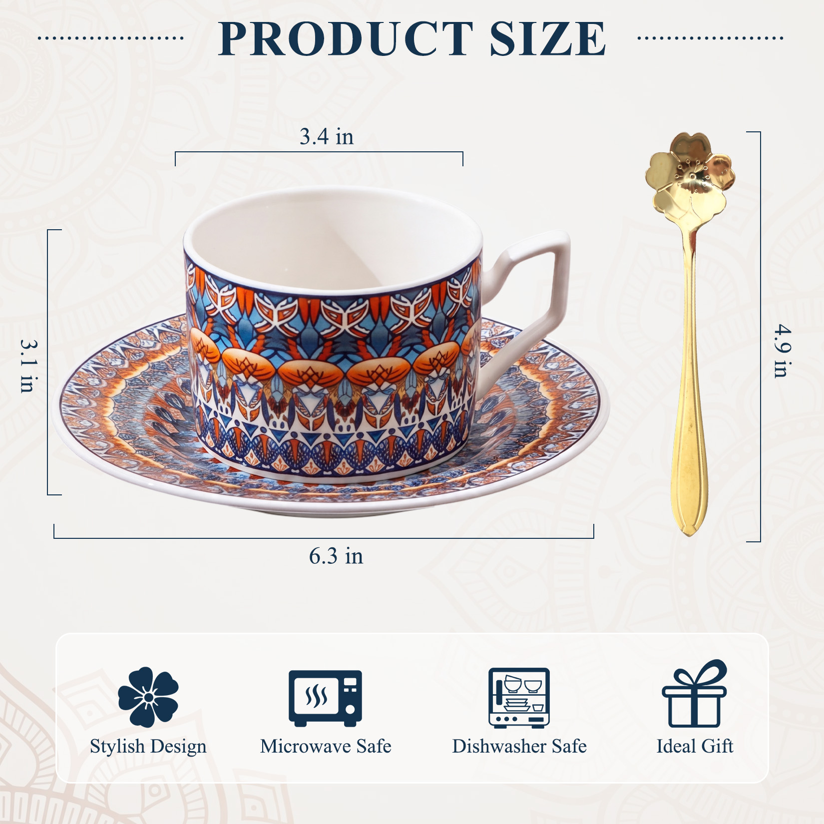 Set da 2 tazze da caffè in cer - Coffee Tea Set recensione e prezzo
