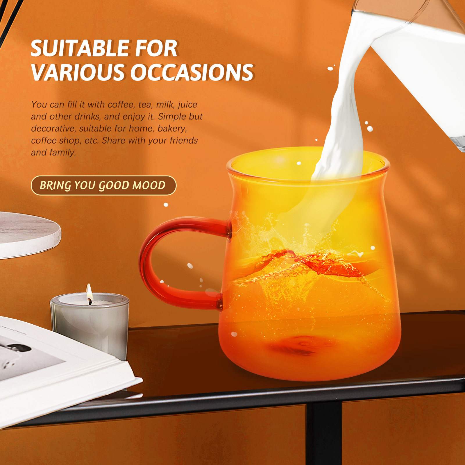 Set di Tazze da Caffè in Vetro - Coffee Tea Set recensione e prezzo