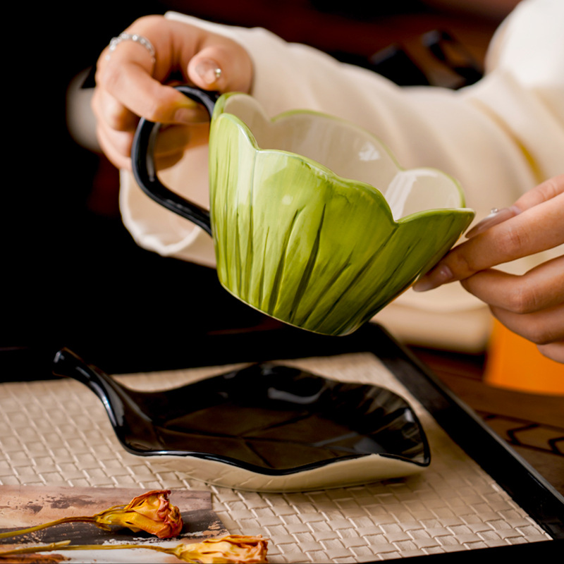 Set di piatti per tazze da caf - Coffee Tea Flower recensione e prezzo