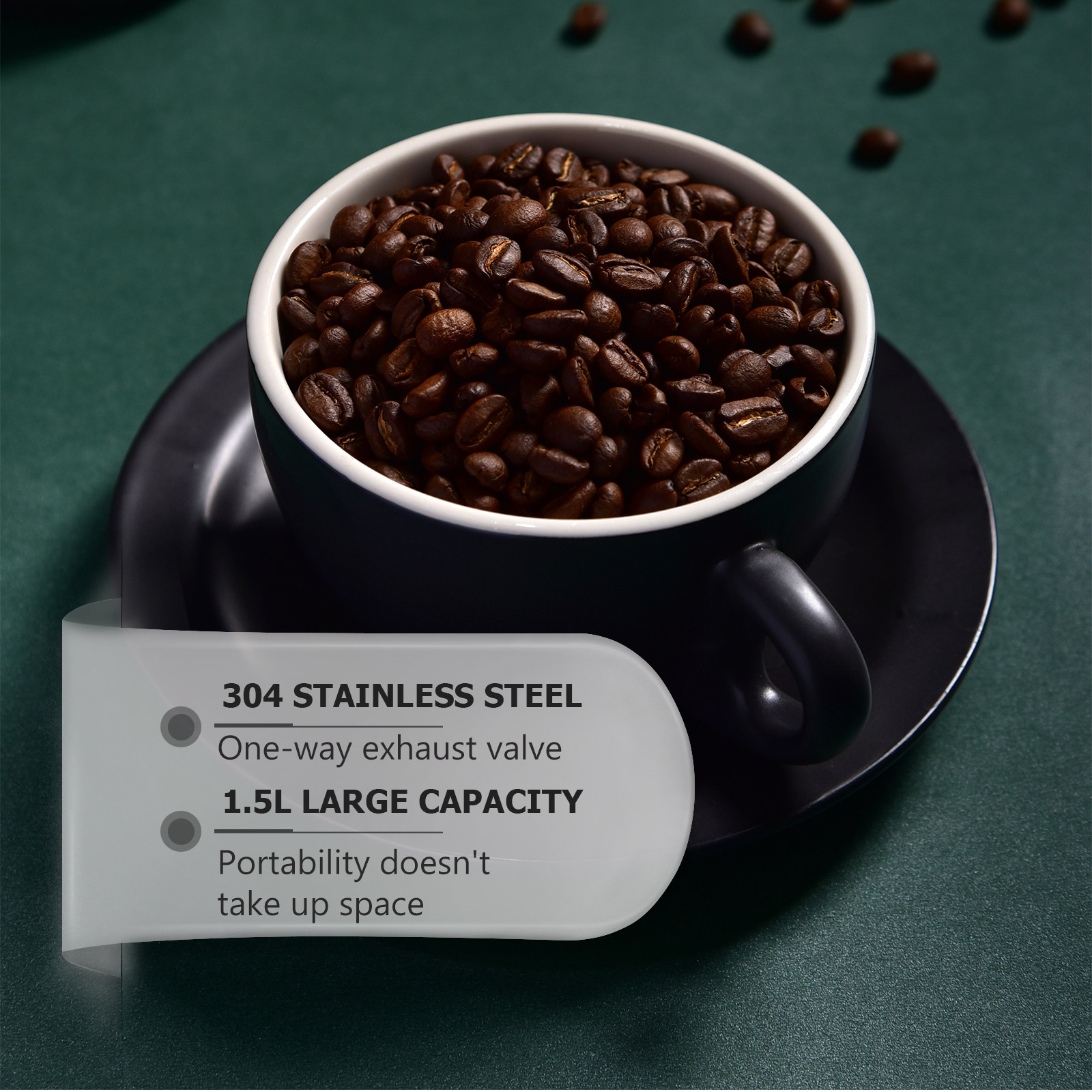 1 contenitore in acciaio inoss - Coffee Tea Beans recensione e prezzo
