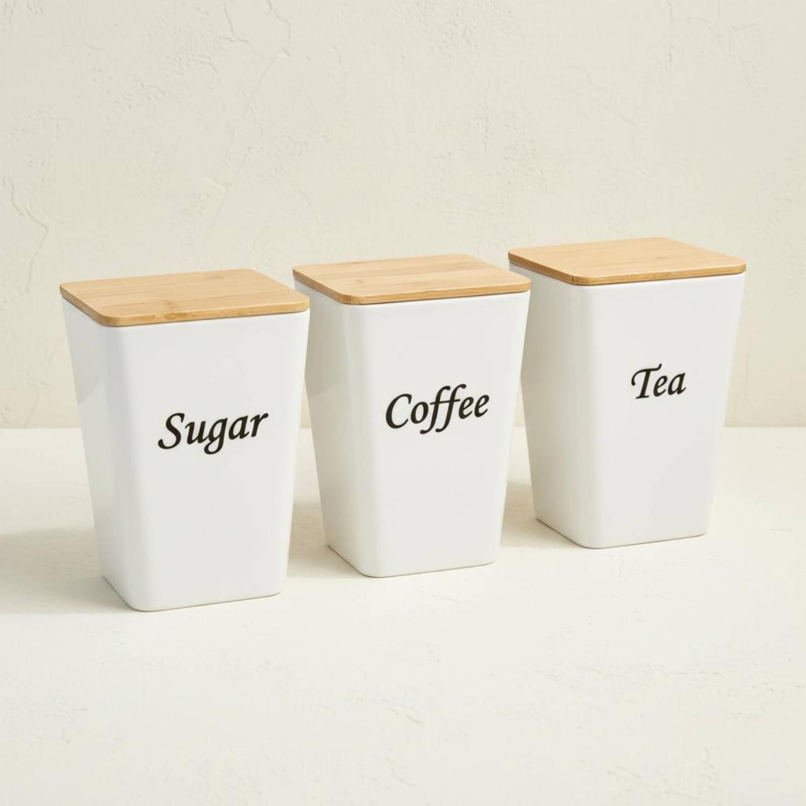 Set di contenitori in metallo  - Coffee Tea Sugar Canister Set recensione e prezzo