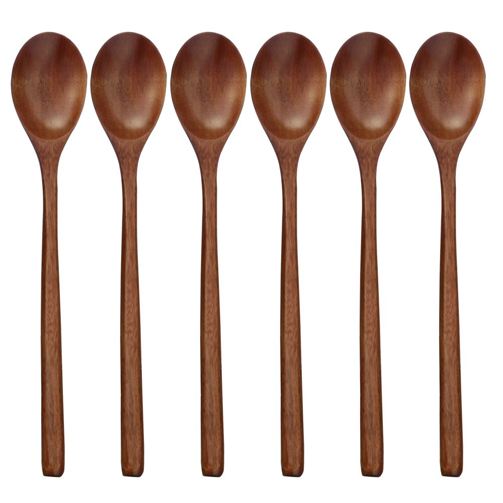 6 pezzi cucchiaio di legno sto - Tea Coffee Utensils recensione e prezzo