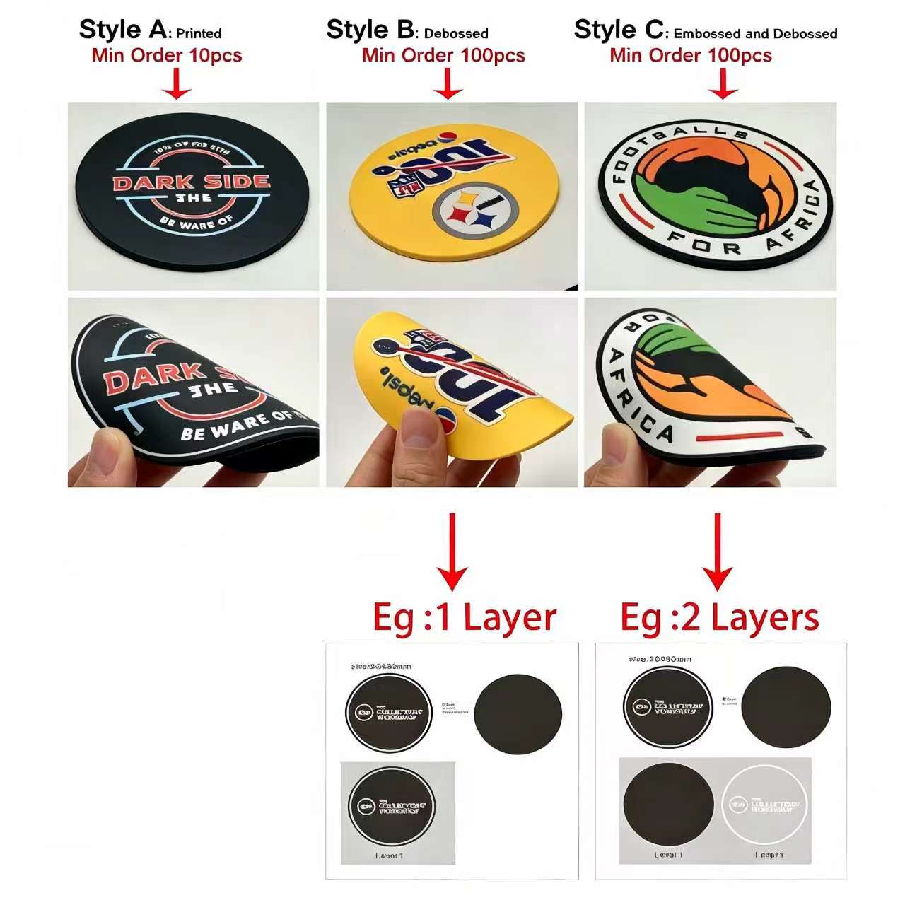Sottobicchieri in PVC e silico - Coffee Tea Logo recensione e prezzo