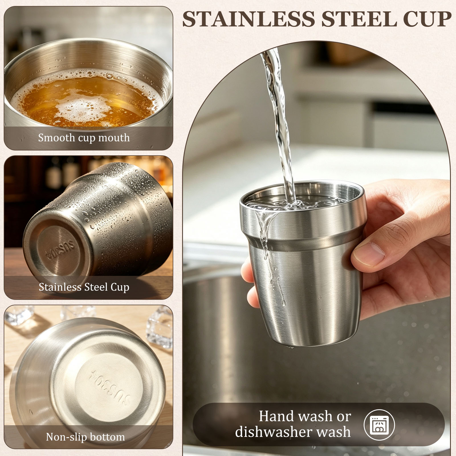 5/10 Pezzi Tazze Impilabili in - Double Wall Mug recensione e prezzo
