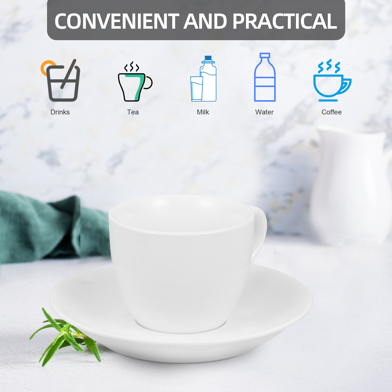 1 set di tazze da caffè con pi - Coffee Tea Set recensione e prezzo