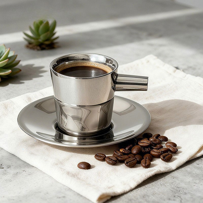 Set di 2 Tazze da Caffè in Acc - Double Wall Mug recensione e prezzo