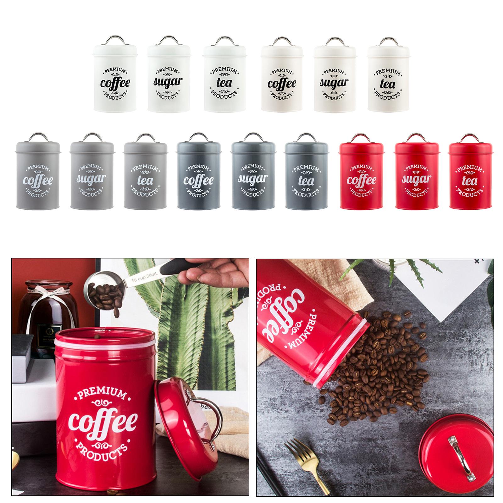 Set di Barattoli in Metallo pe - Coffee Tea Sugar Canister Set recensione e prezzo