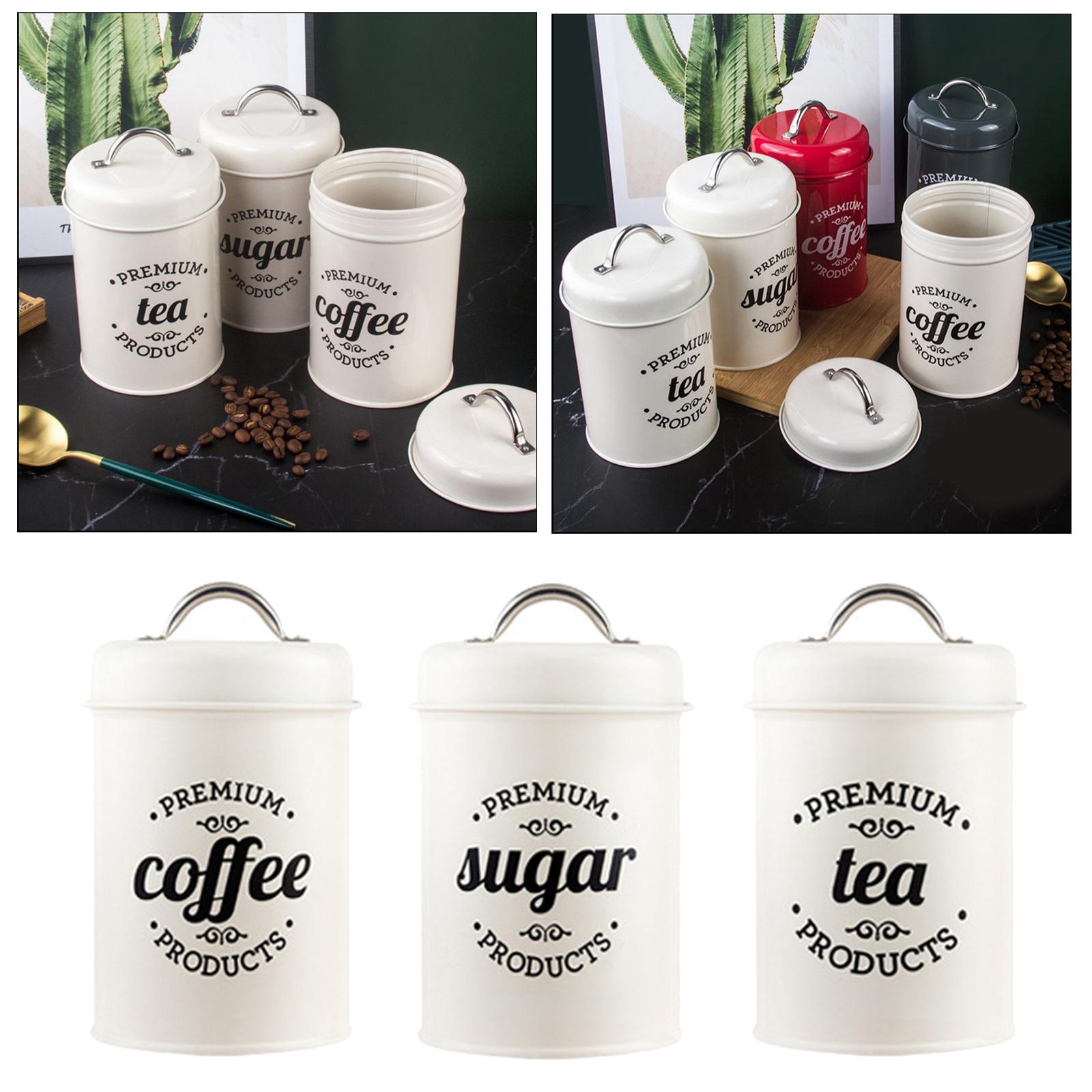 Set di Barattoli in Metallo pe - Coffee Tea Sugar Canister Set recensione e prezzo