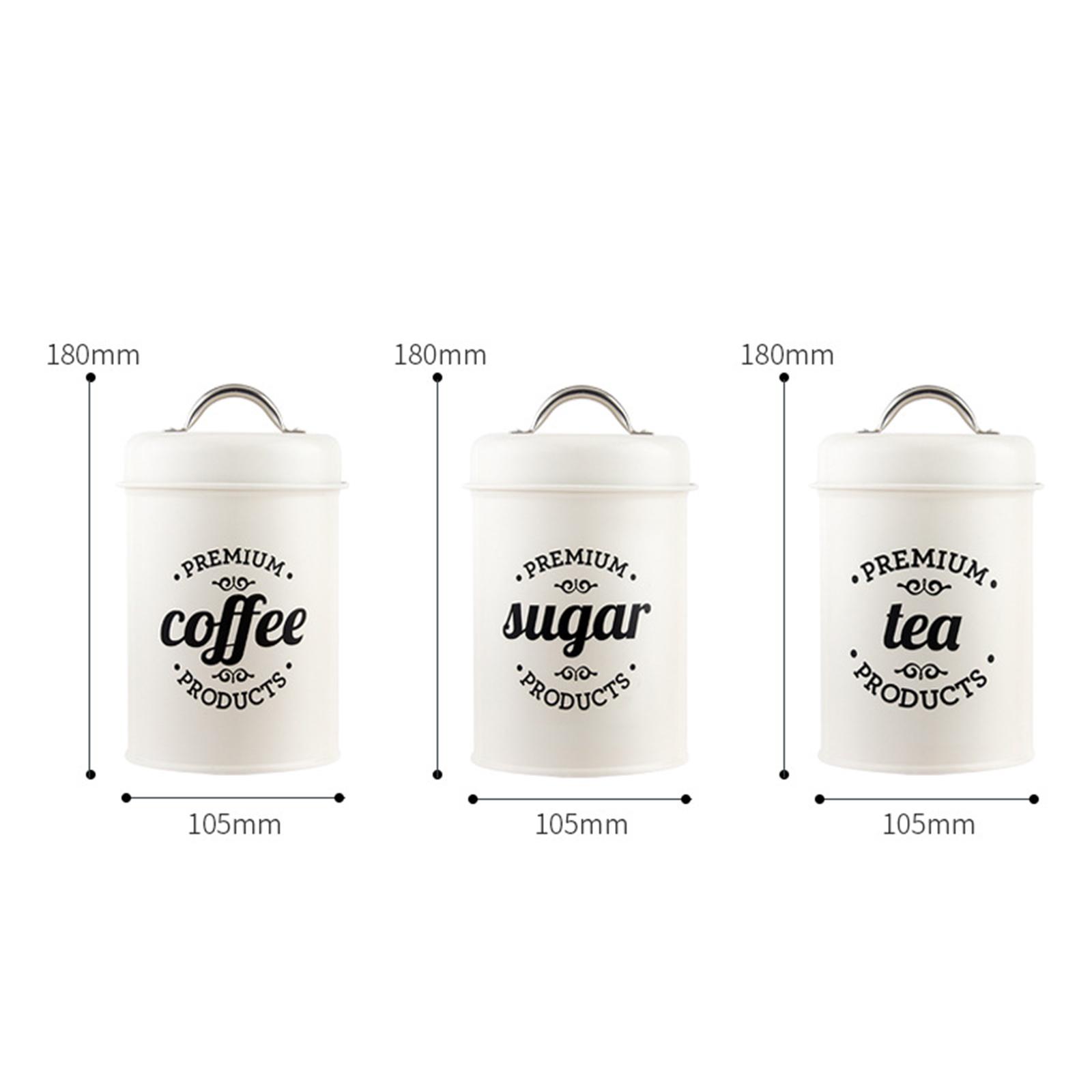 Set di Barattoli in Metallo pe - Coffee Tea Sugar Canister Set recensione e prezzo