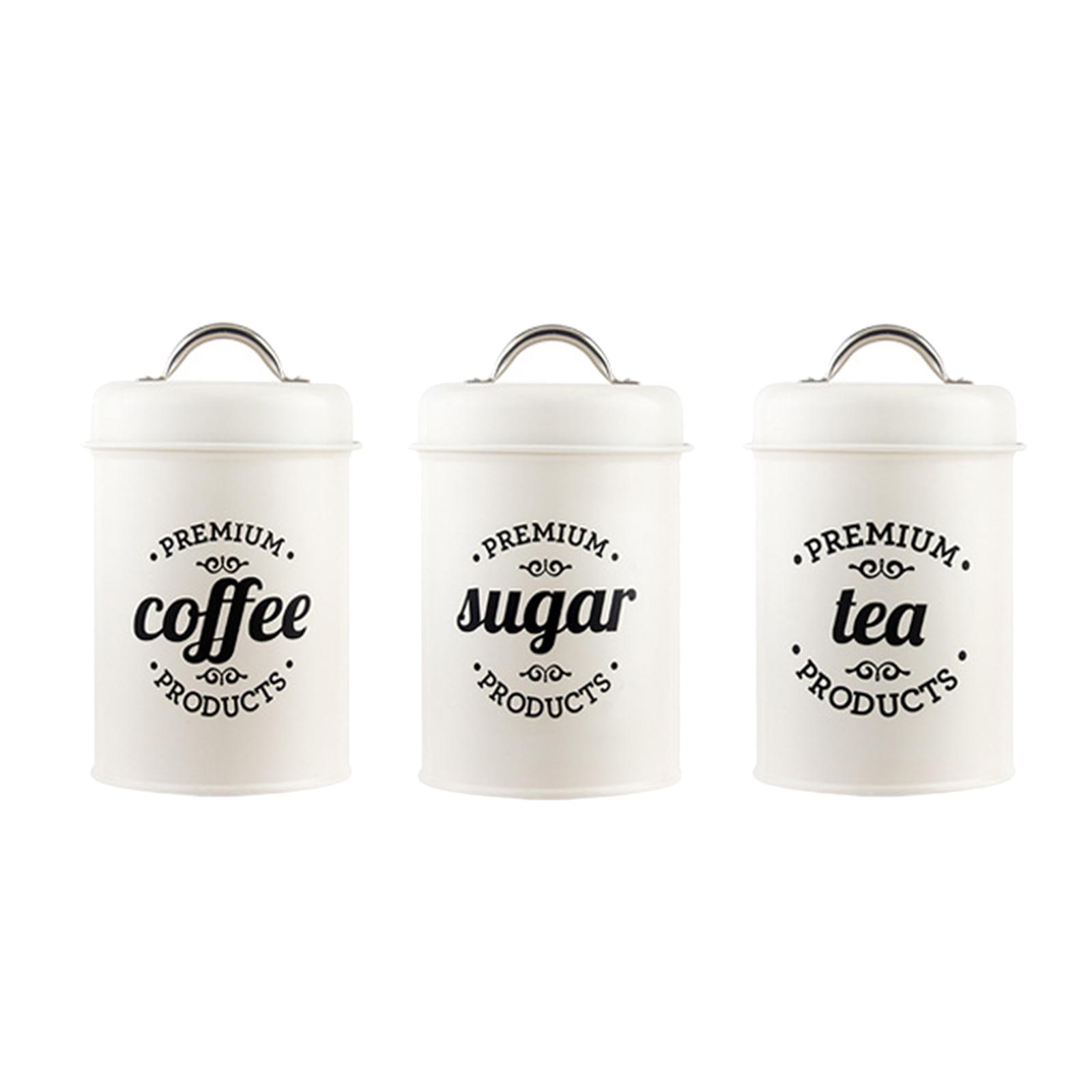 Set di Barattoli in Metallo pe - Coffee Tea Sugar Canister Set recensione e prezzo