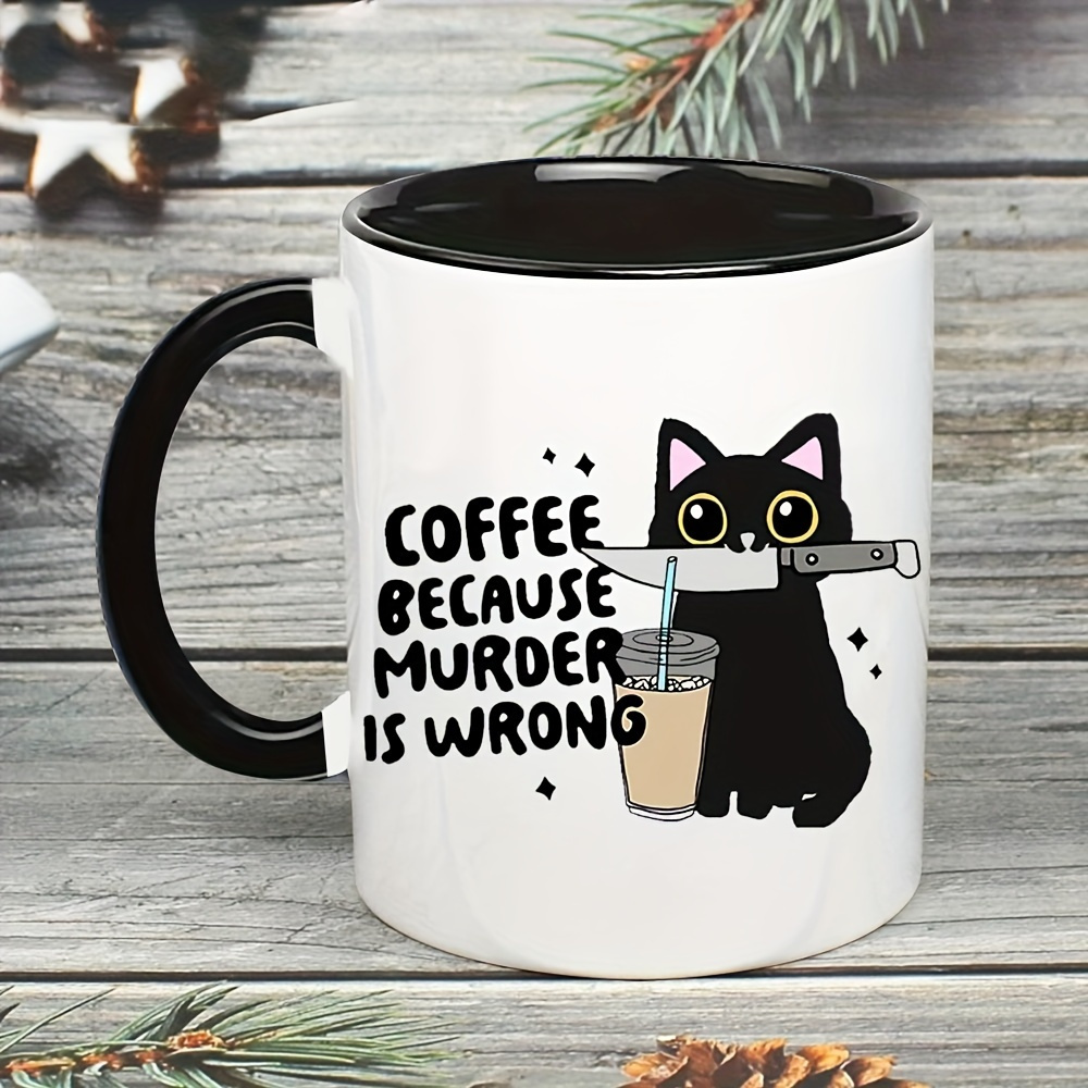 Tazza divertente con gatto ner - Coffee Tea Wrong recensione e prezzo
