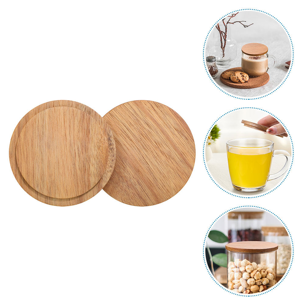 2 coperchi in legno per tazze, - Water Tea And Coffee recensione e prezzo